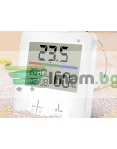 Термометър часовник LCD метеорологична станция с хигрометър